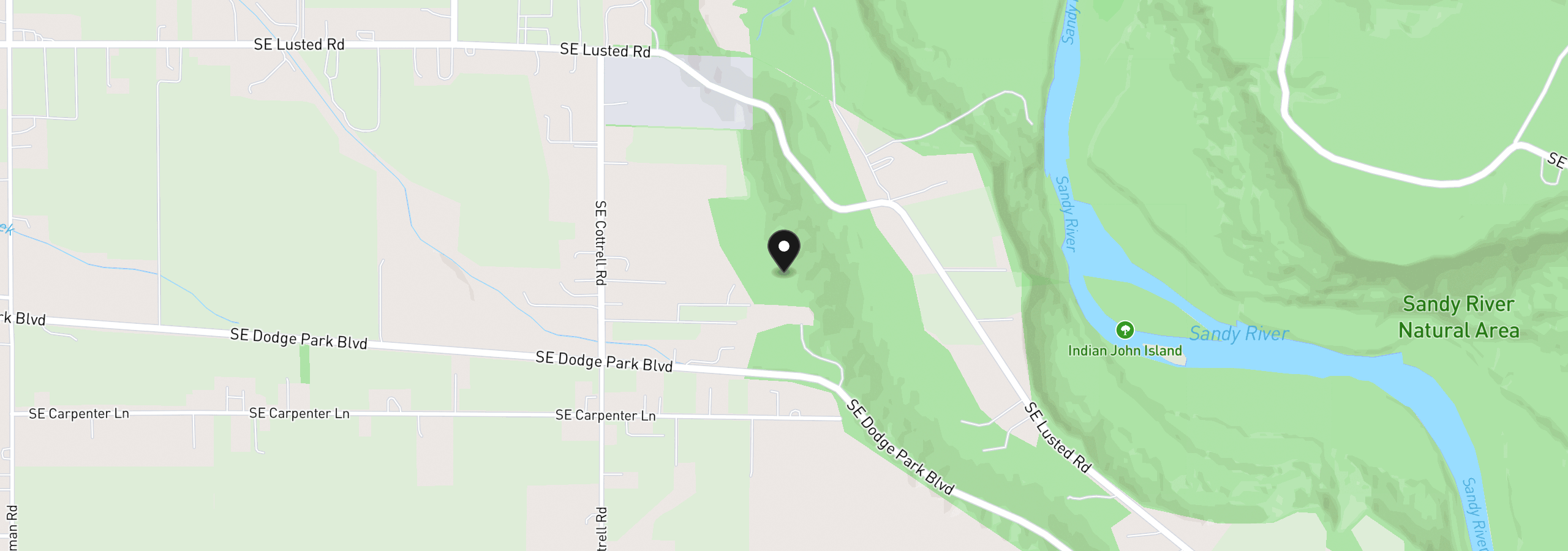 Map showing the location of 7428 SE Cottrell Rd, Gresham, OR 97080