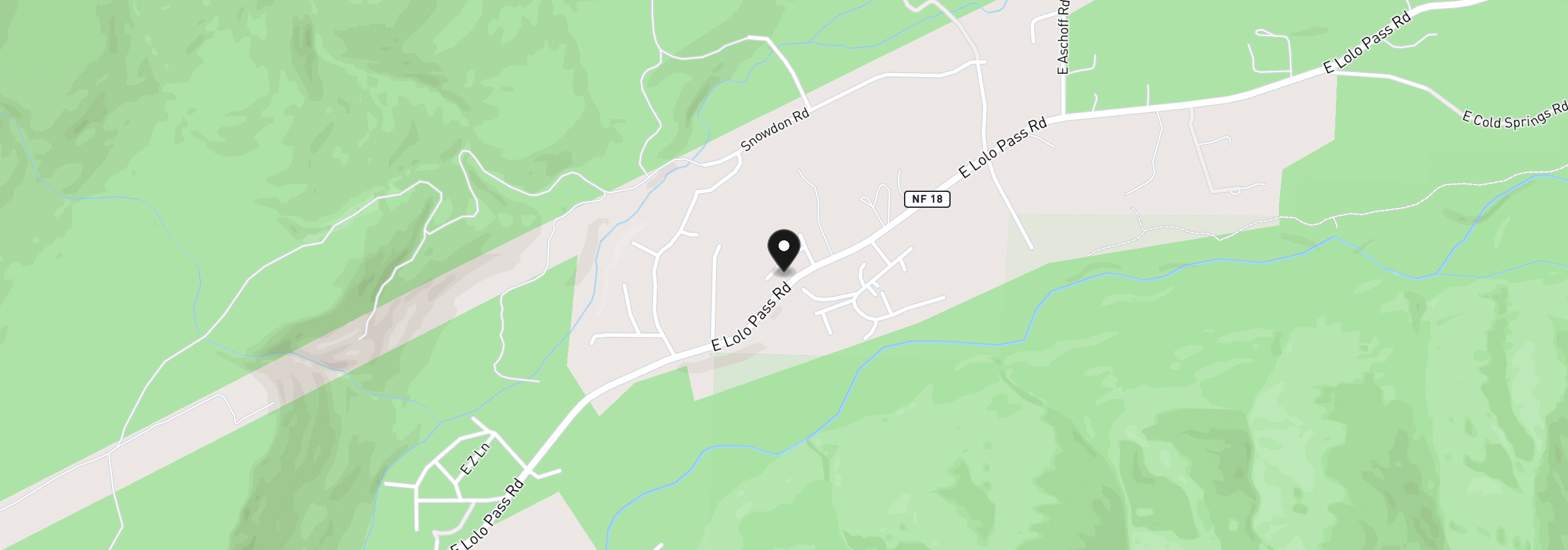 Map showing the location of 72410 E Smith Loop, Rhododendron, OR 97049