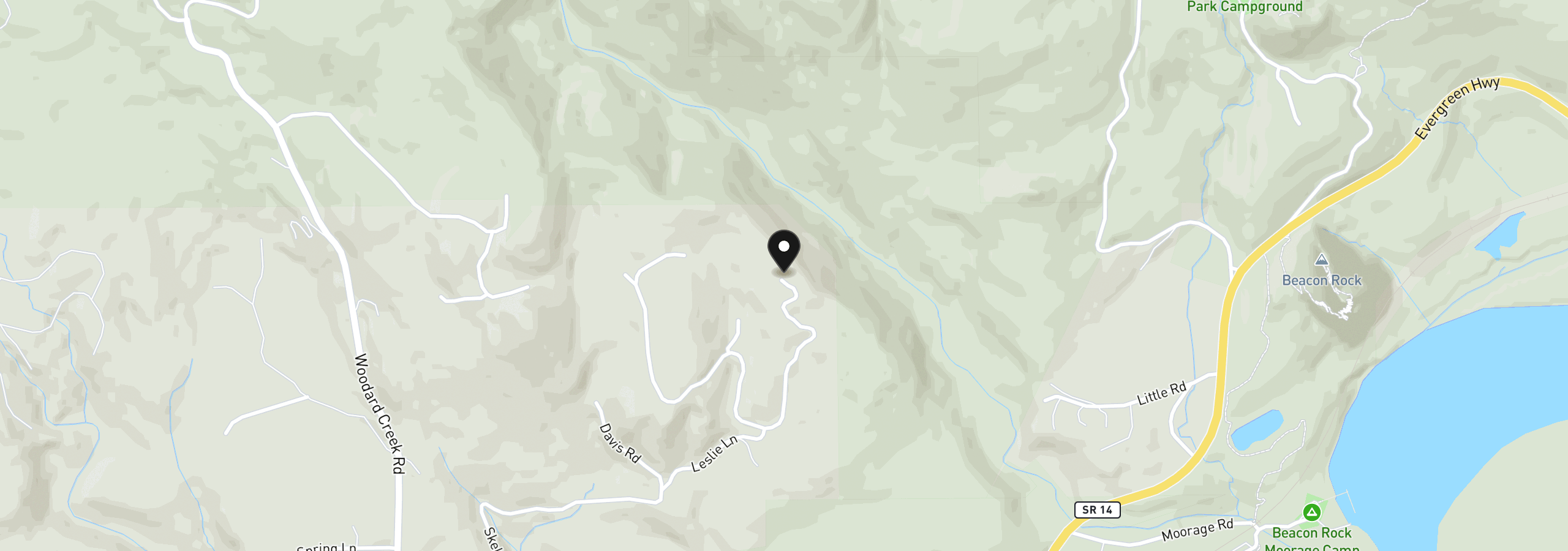 Map showing the location of 262 E Beacon Highland Rd, Stevenson, Wa 98648