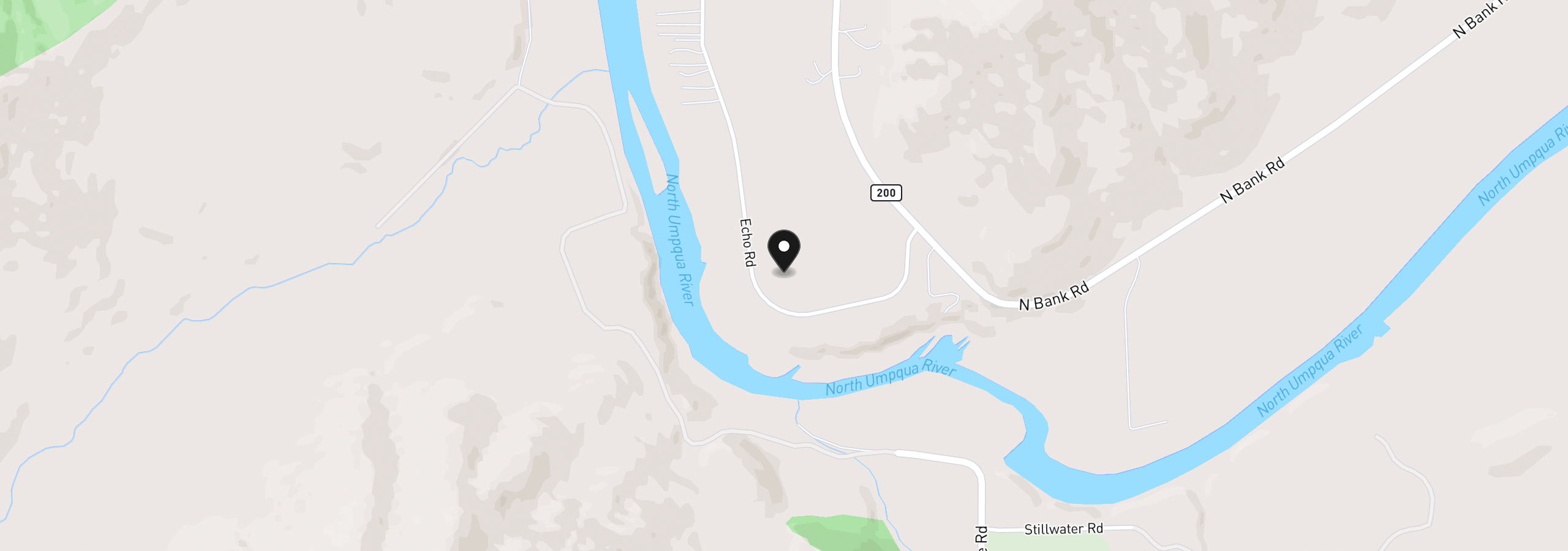 Map showing the location of 441 Echo Dr, Roseburg, OR 97470