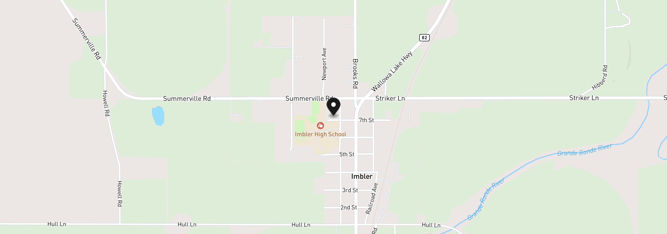 Map showing the location of 720 Esther Ave, Imbler, OR 97841
