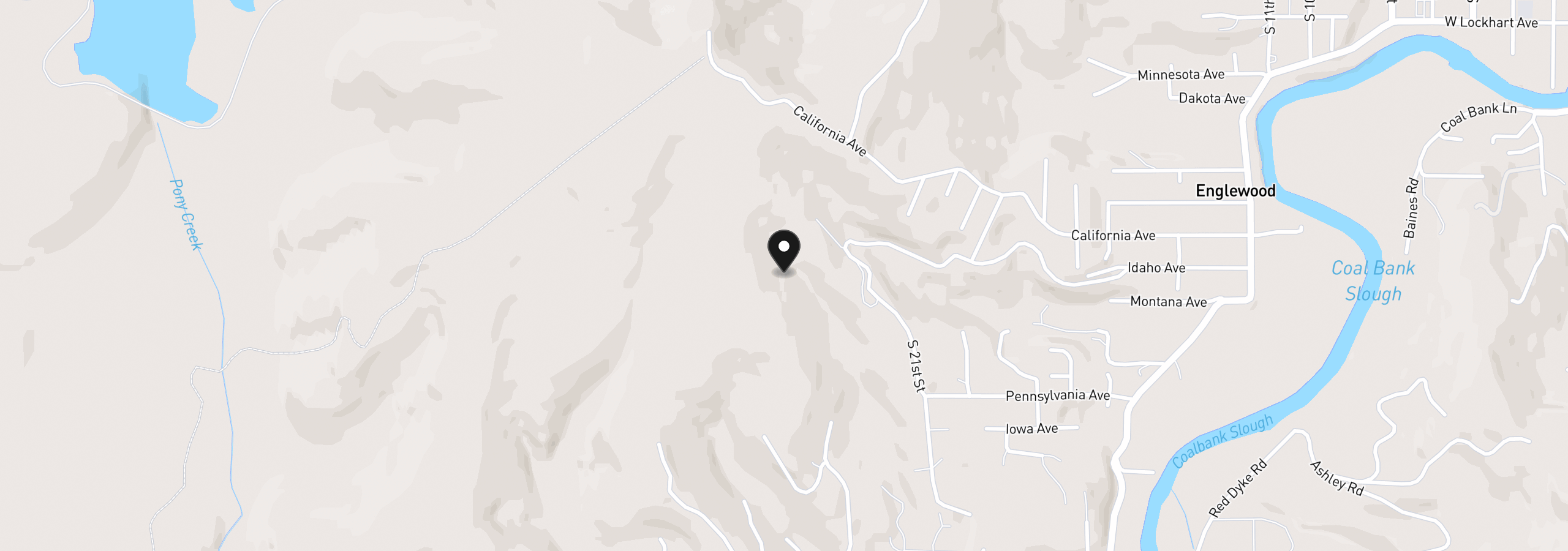 Map showing the location of 1923 Idaho Ave, Coos Bay, OR 97420