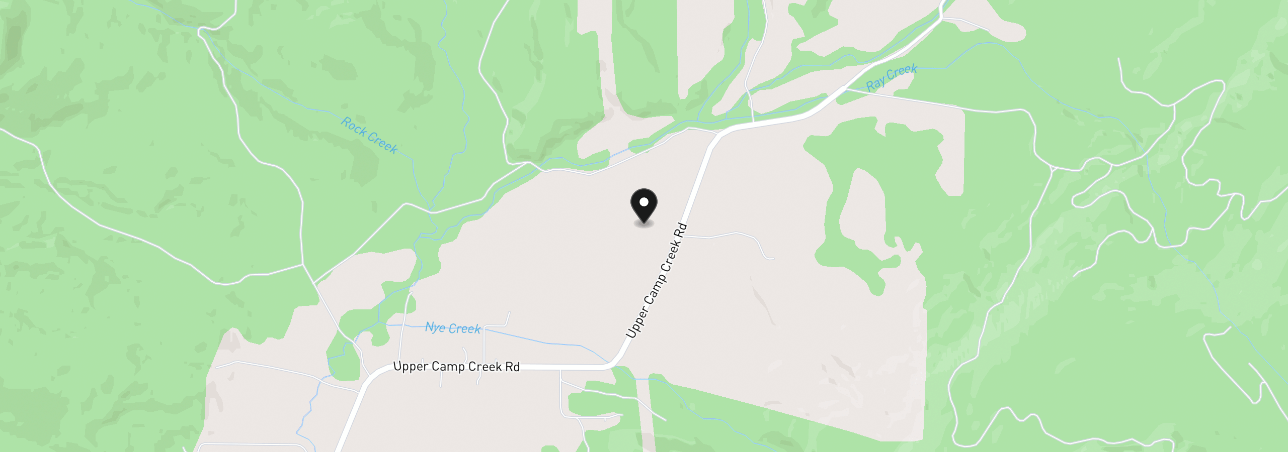 Map showing the location of Upper Camp Creek, Springfield, OR 97478