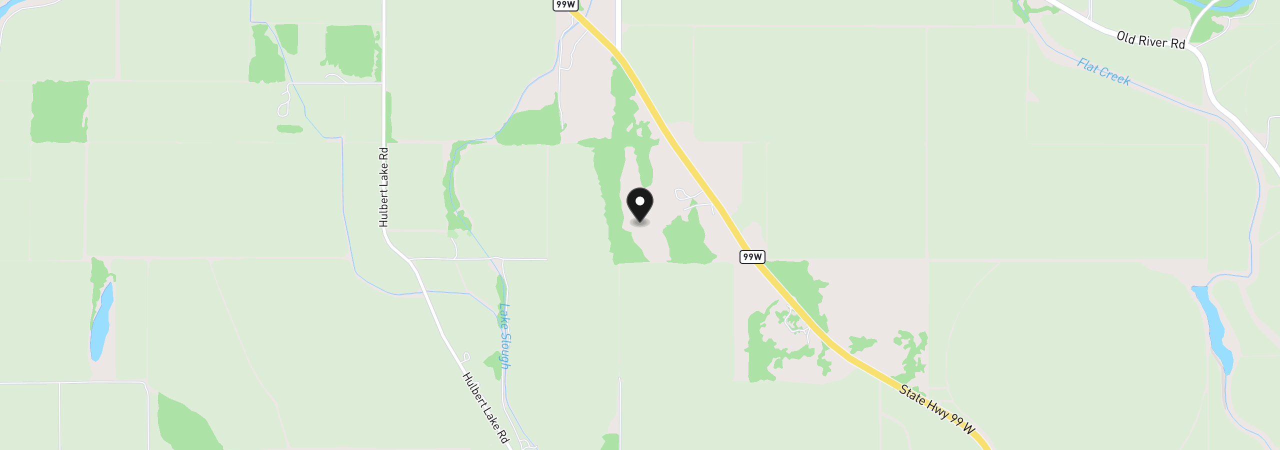 Map showing the location of Hwy 99 W, Junction City, OR 97448