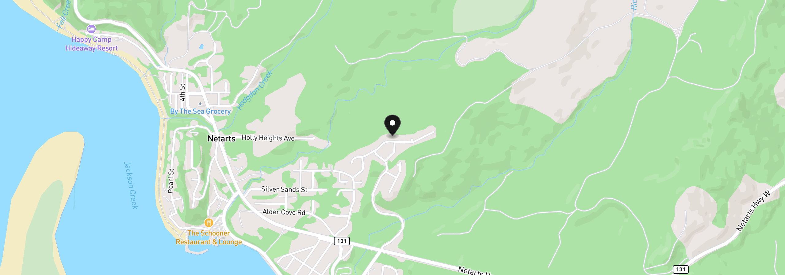 Map showing the location of 4350 Sequoia Loop, Netarts, OR 97143
