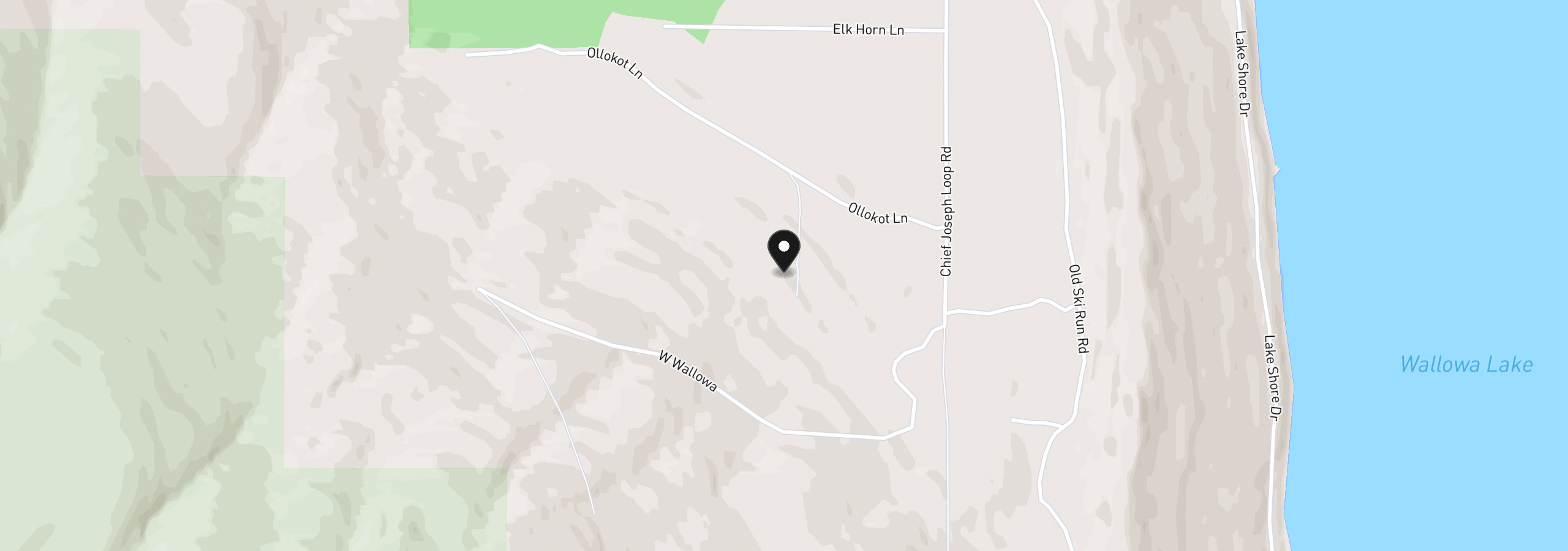 Map showing the location of 83842 Ollokot Ln, Joseph, OR 97846