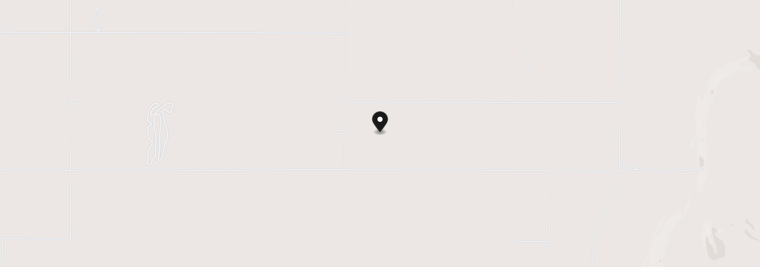 Map showing the location of S Fandango Rd 2100, Christmas Valley, OR 97641