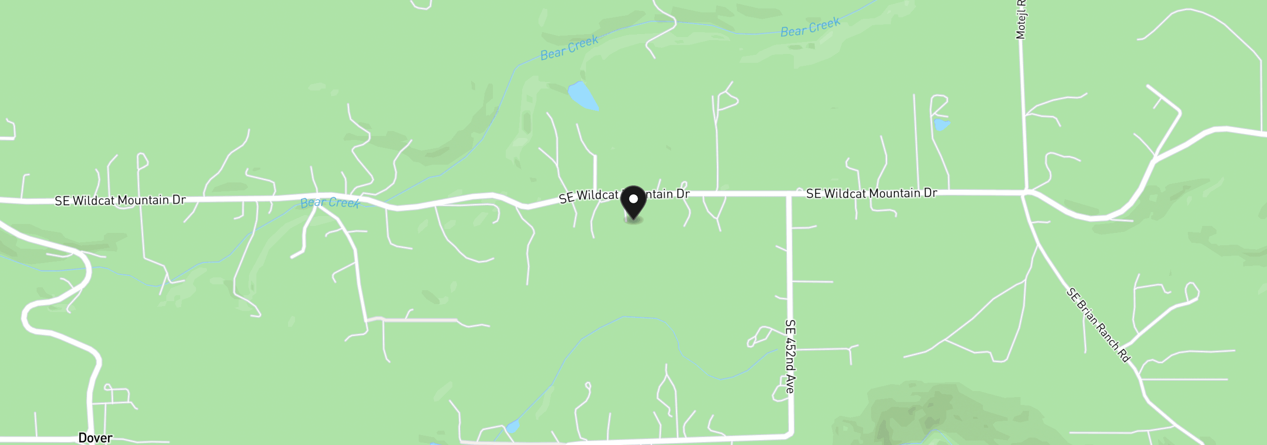Map showing the location of 44502 SE Wildcat Mountain Dr, Sandy, OR 97055