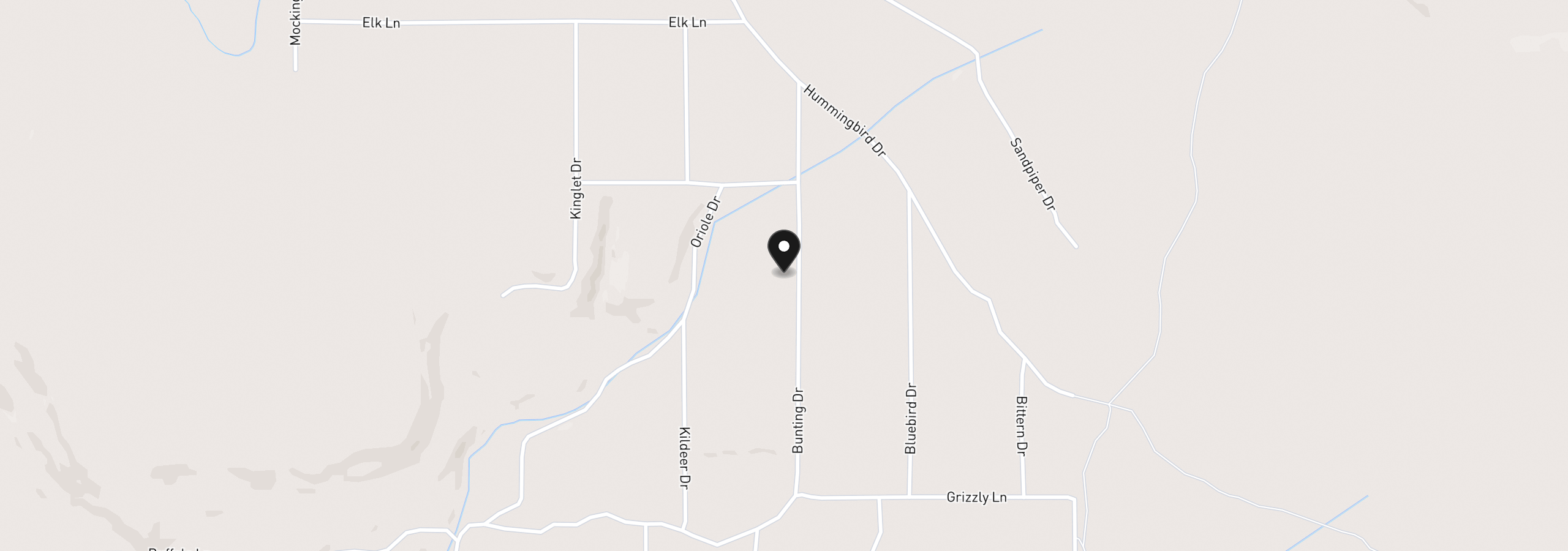 Map showing the location of Bunting Dr, Bonanza, OR 97623