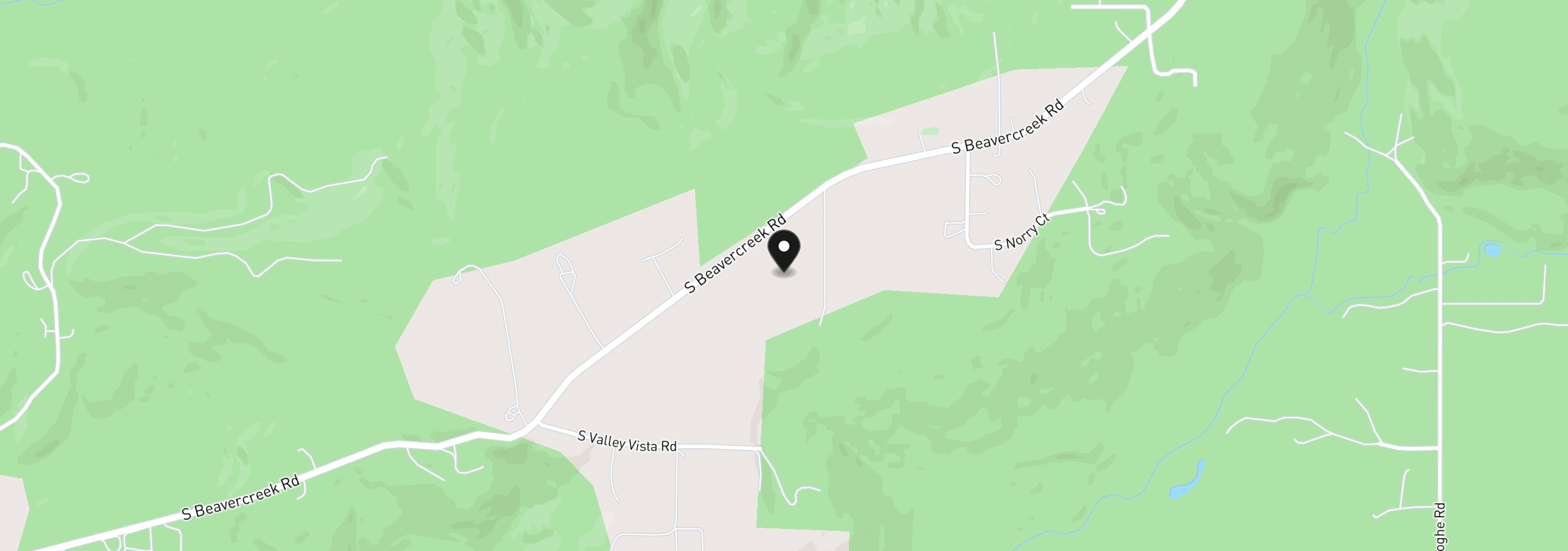 Map showing the location of SE Beavercreek Rd, Colton, OR 97017