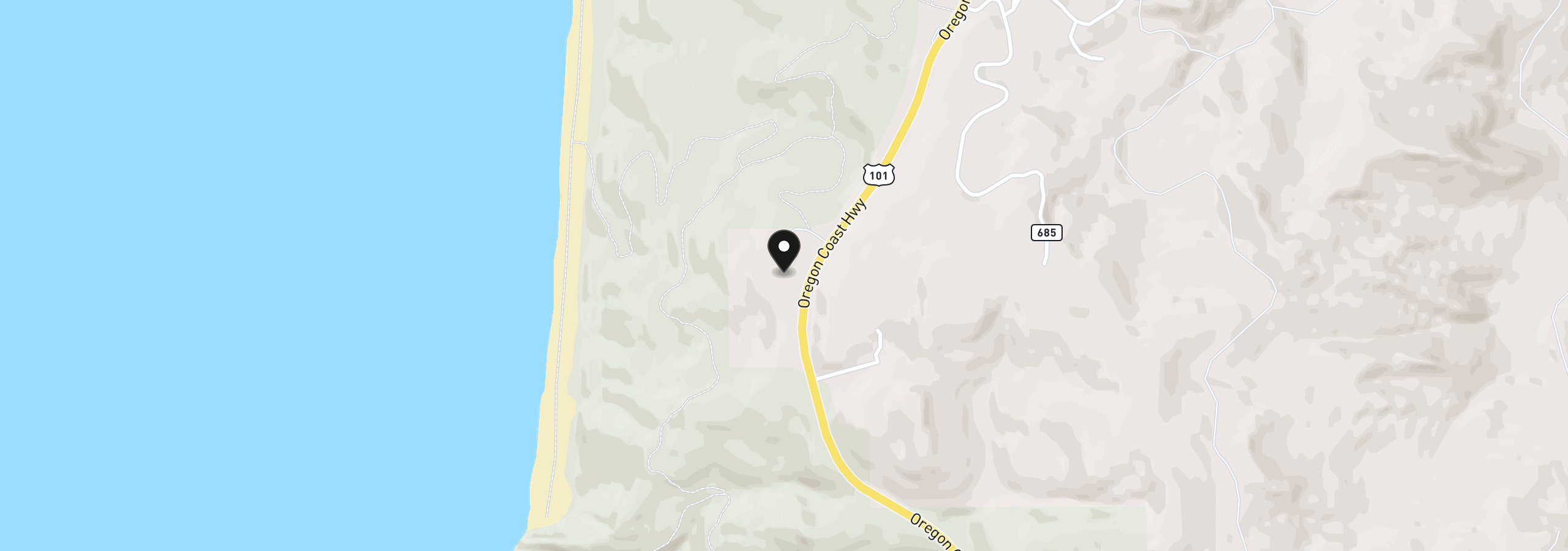 Map showing the location of 94104 Bellview Ln, Gold Beach, OR 97444