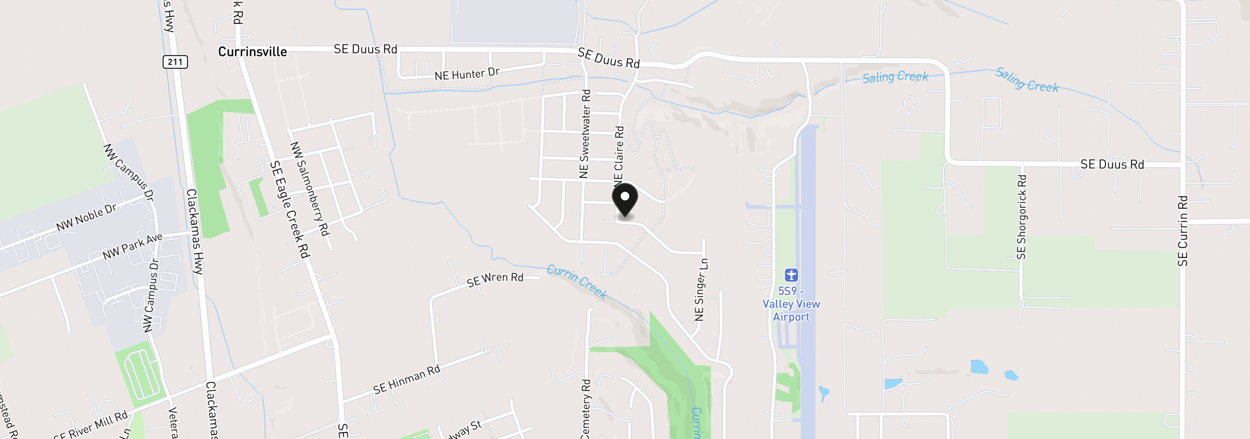Map showing the location of 2667 NE Claire Rd 203, Estacada, OR 97023