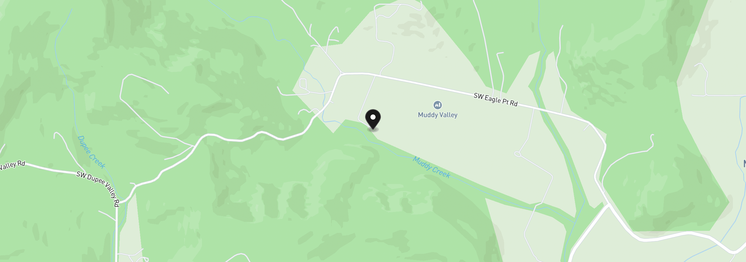 Map showing the location of 21101 SW Eagle Point Rd, McMinnville, OR 97128
