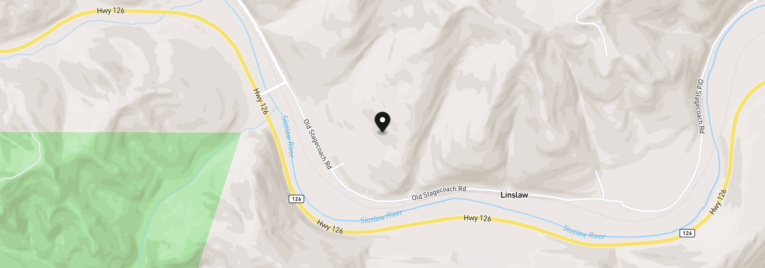 Map showing the location of 16013 Old Stagecoach Rd, Walton, OR 97490
