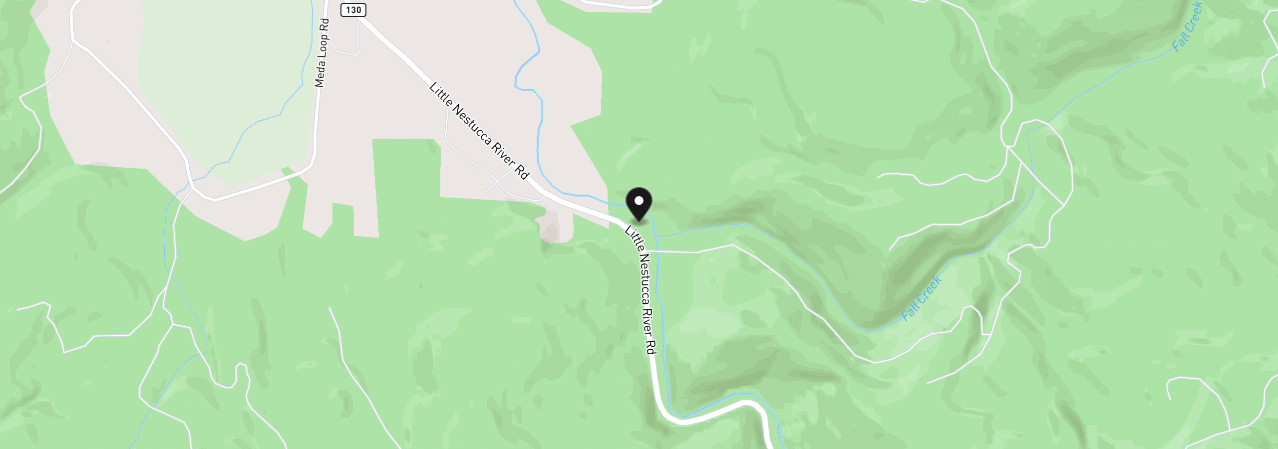 Map showing the location of 43305 Little Nestucca Rive Rd, Cloverdale, OR 97112