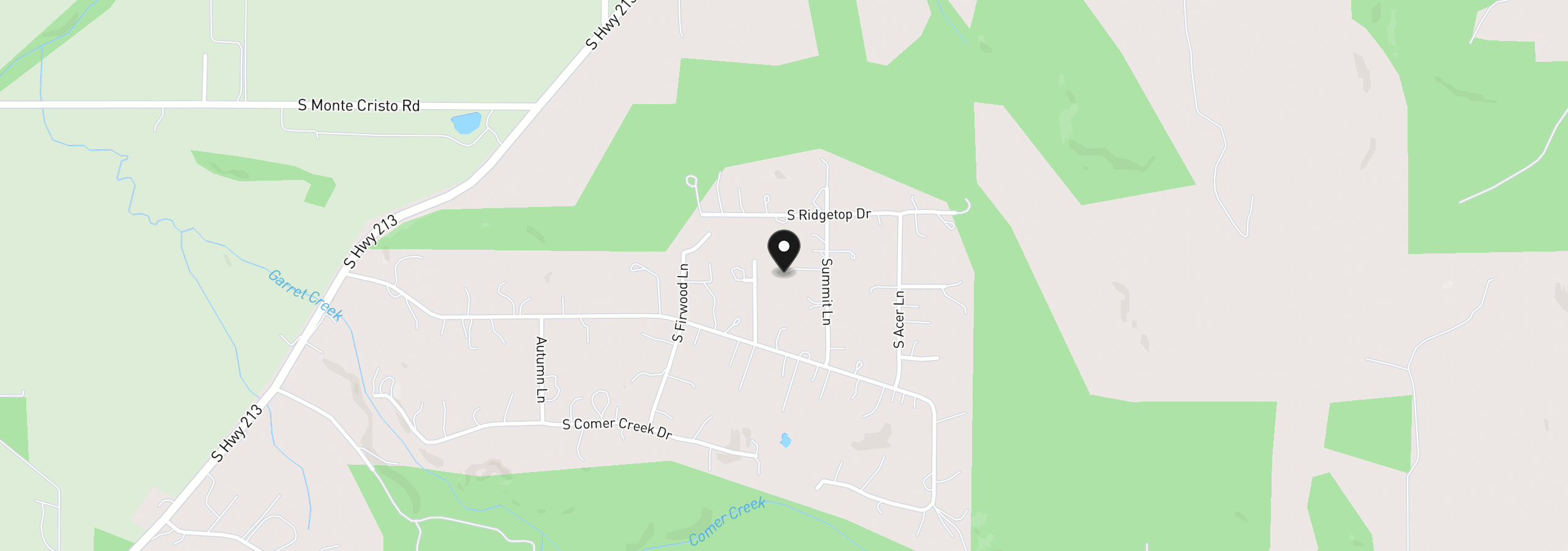 Map showing the location of 35255 S Summit Ln, Molalla, OR 97038