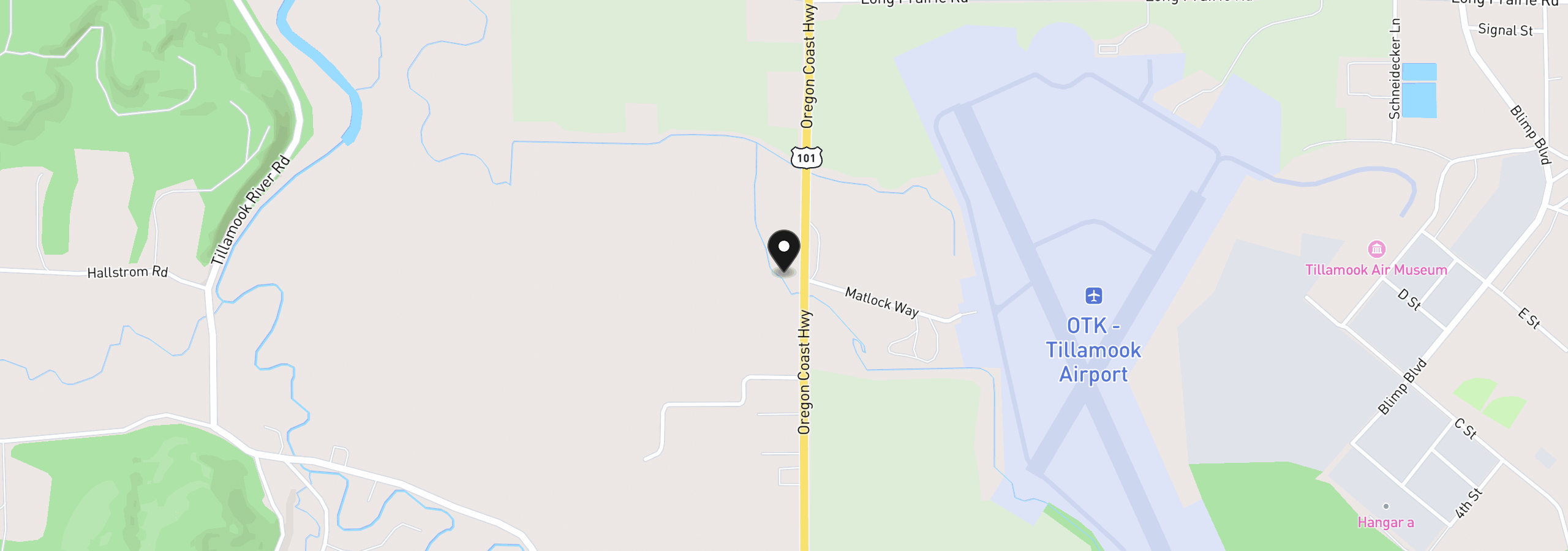 Map showing the location of 4930 Highway 101 S, Tillamook, OR 97141