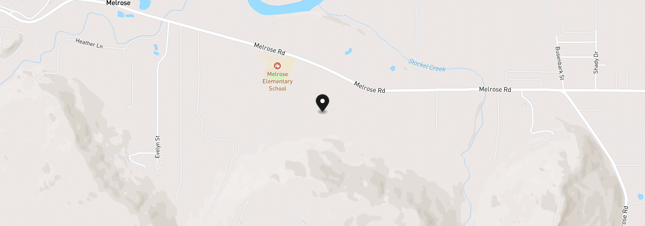 Map showing the location of 2700 Melrose Rd, Roseburg, OR 97471