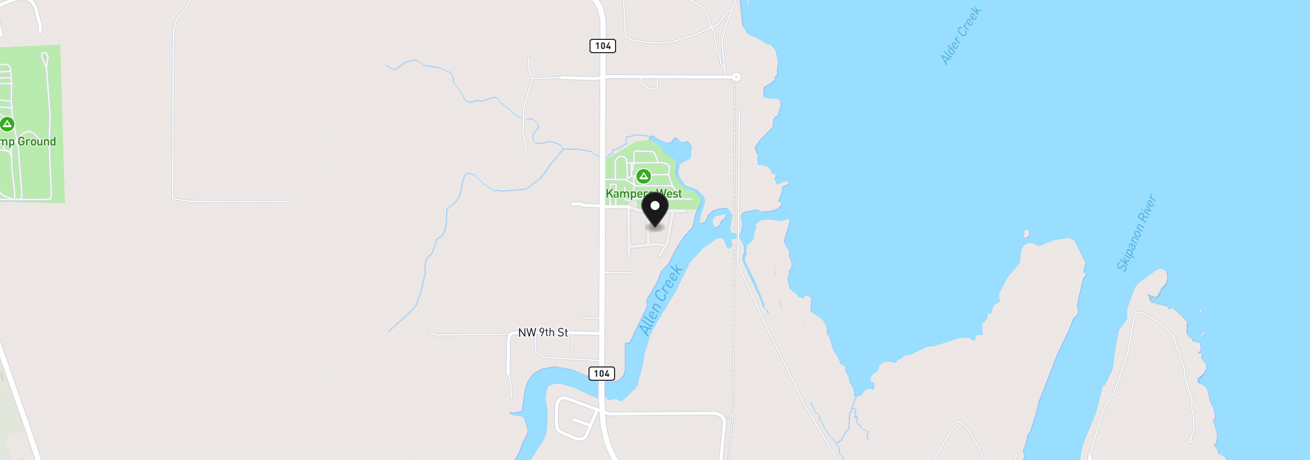 Map showing the location of Wagner, Warrenton, OR 97146