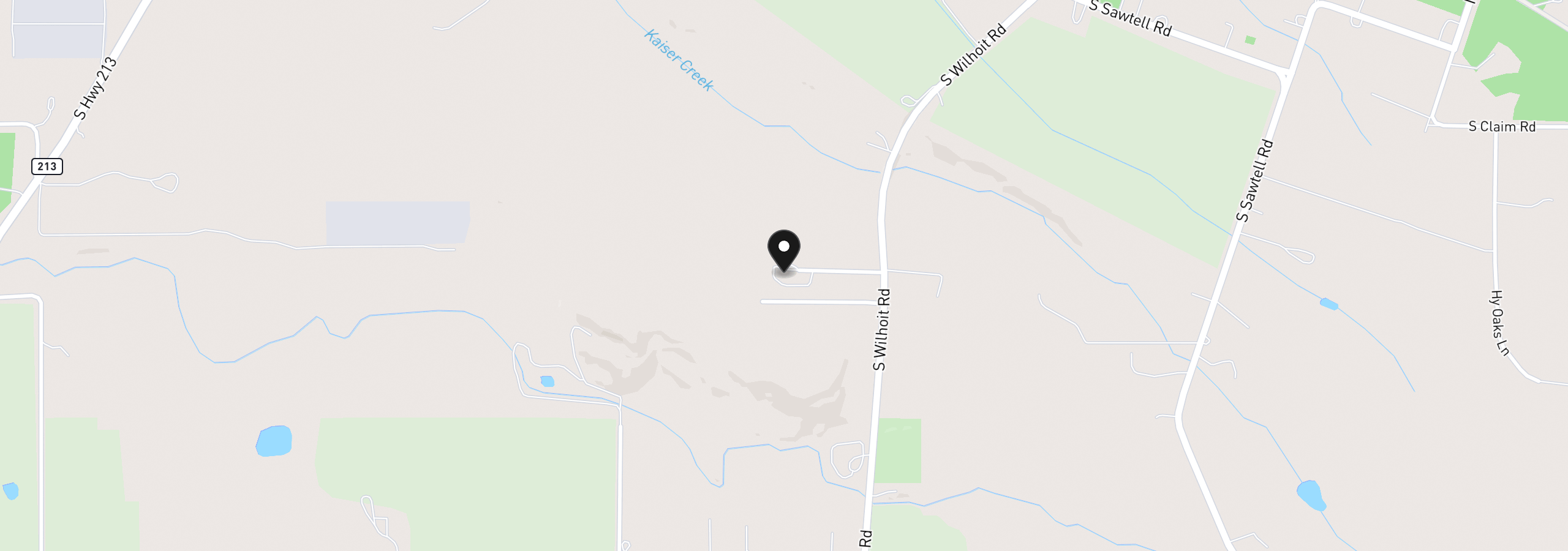 Map showing the location of 33246 S Wilhoit Rd, Molalla, OR 97038