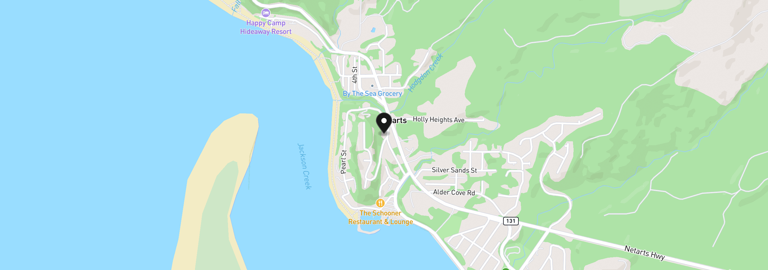 Map showing the location of 1540 Vista View Dr W, Netarts, OR 97143