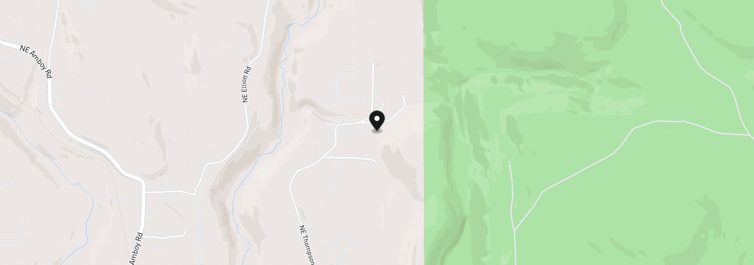 Map showing the location of 27915 NE Thompson Cir, Yacolt, Wa 98675